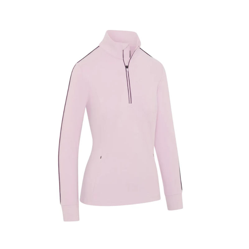 Sweat-shirt femme Callaway Midweight Textured – vue de face, bruyère lilas cerise