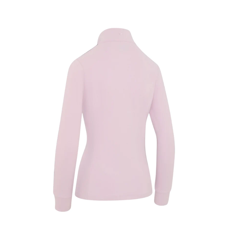 Sweat-shirt femme Callaway Midweight Textured – détail col montant demi-zip