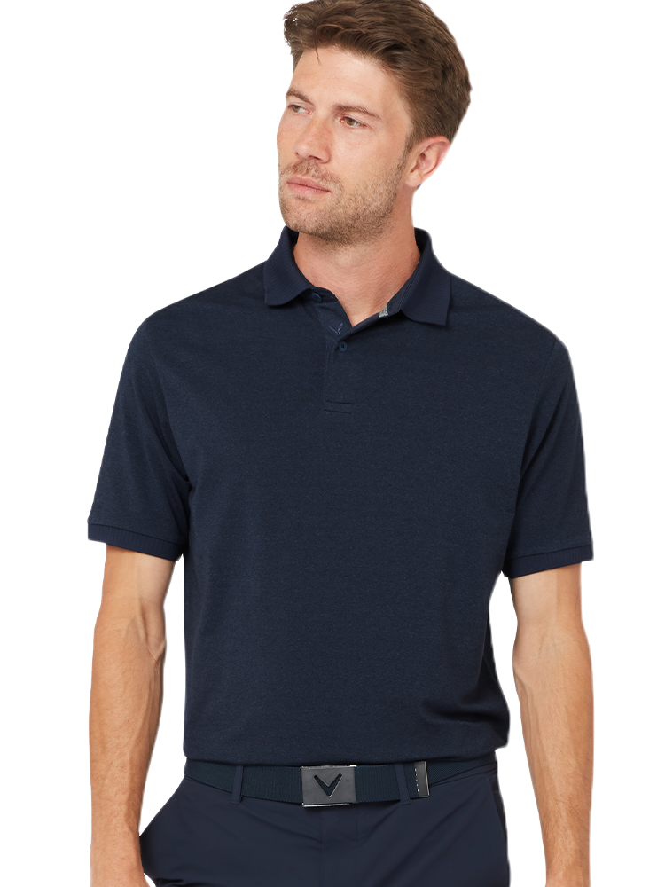 Détail de la technologie d'évacuation de l'humidité Callaway Opti-Dri sur polo