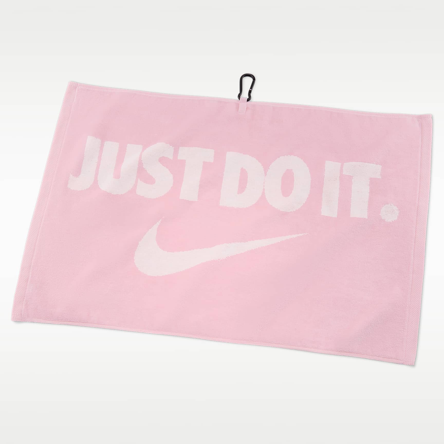 Serviette de golf Nike Performance attachée au sac de golf avec mousqueton