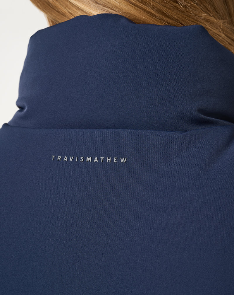 Gilet Travis Mathew Moontide Bonded Vest 2.0 – ourlet élastique réglable et poches zippées