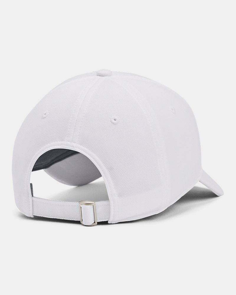 Casquette Under Armour Blitzing Low – vue de dos, blanche