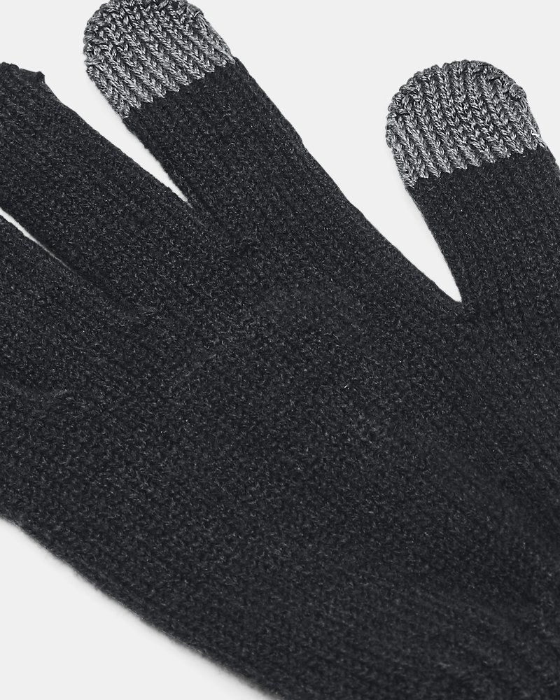 Détail du tissu des gants Under Armour Halftime – tricot acrylique évacuant l'humidité