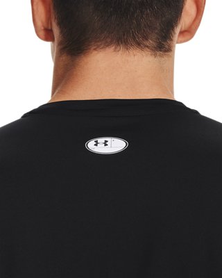 Under Armour HeatGear Fitted Short Sleeve – Détail du dos montrant les panneaux de ventilation en maille