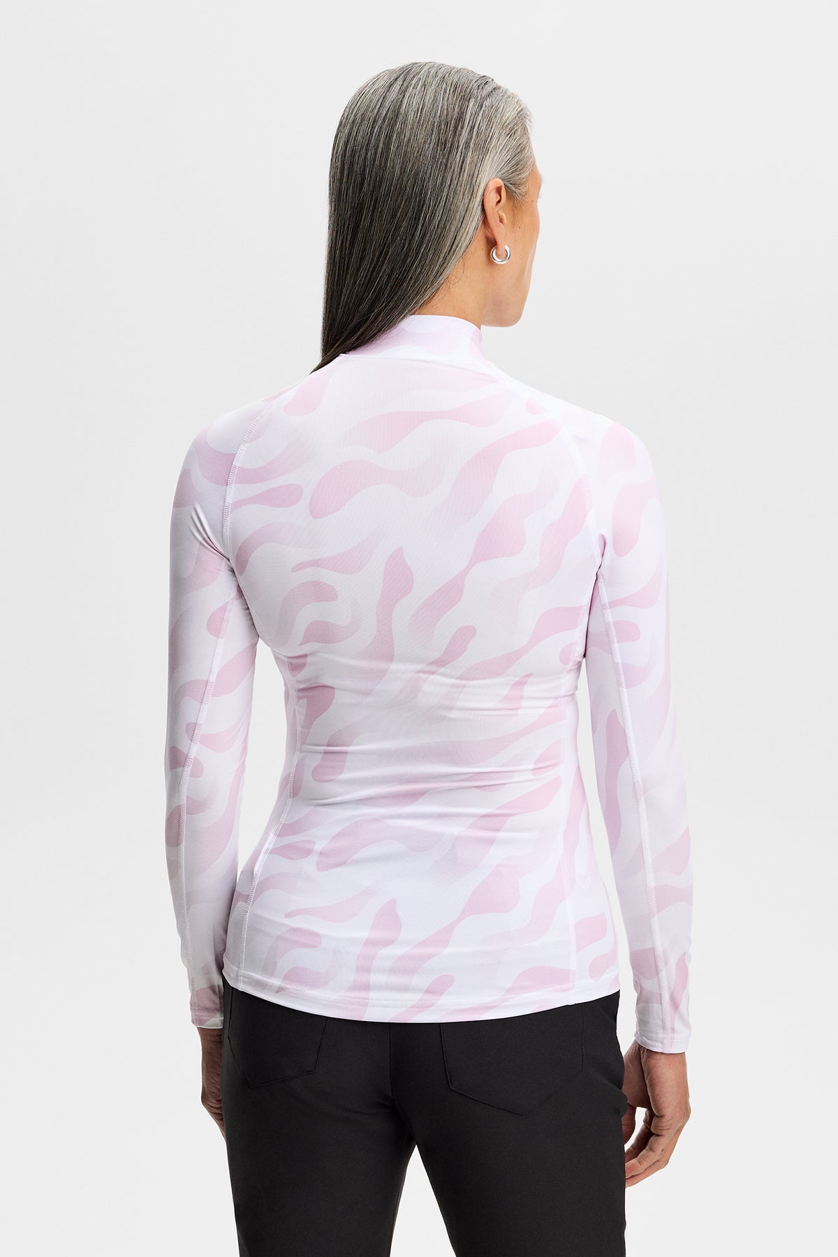 Haut de compression J.Lindeberg Ella Print – détail d'évacuation de l'humidité