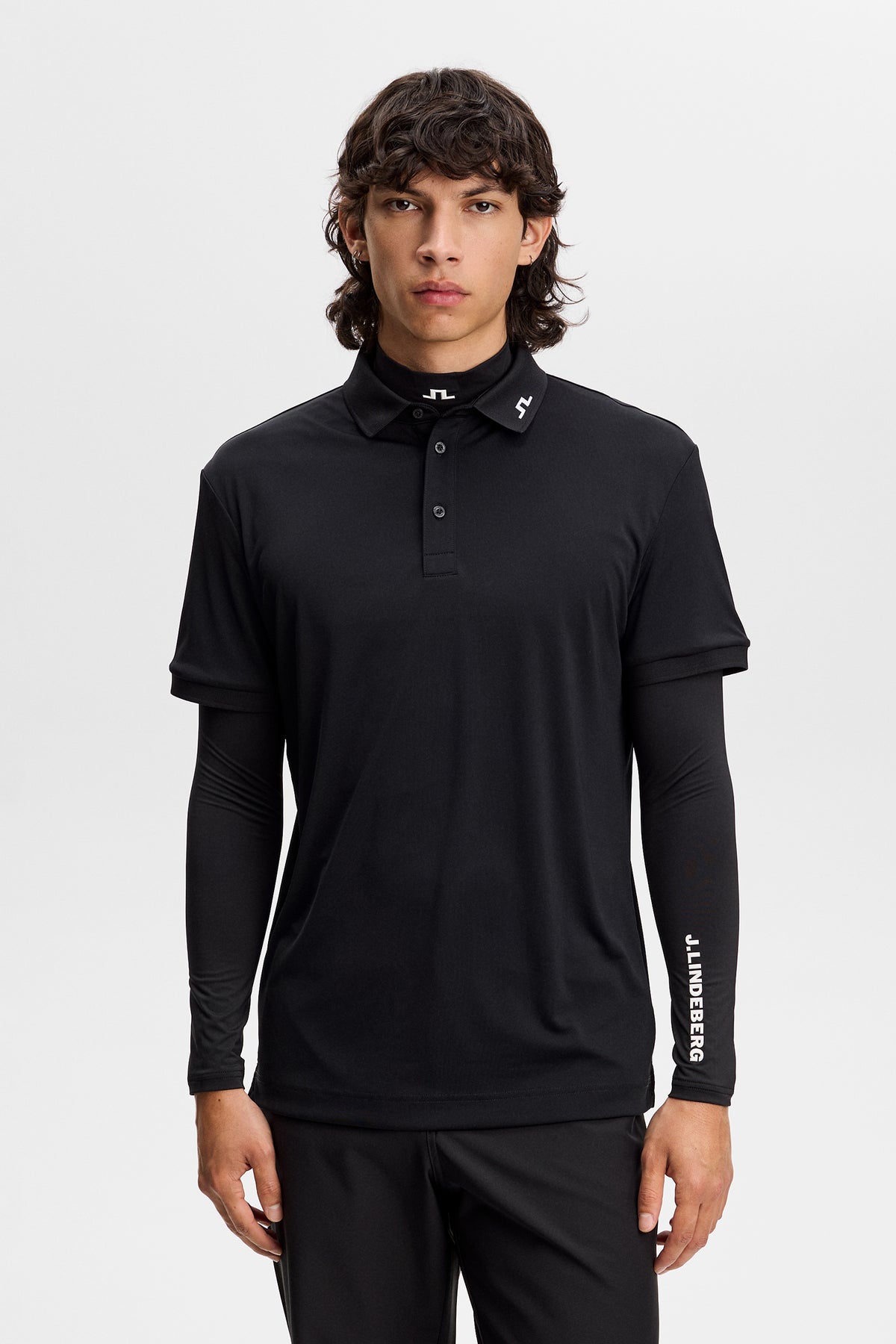 Détail du tissu extensible 4 directions J.Lindeberg KV Polo Brindle - TX Jersey