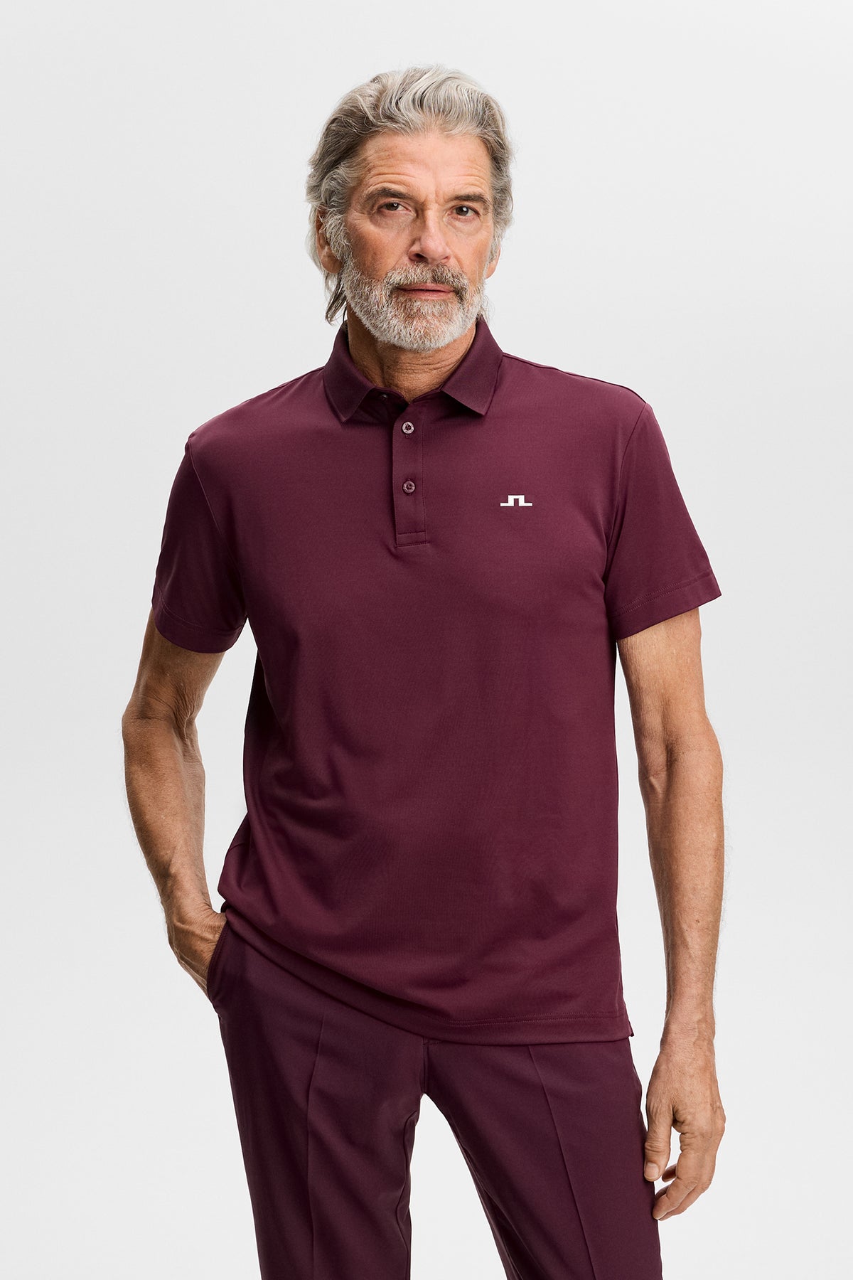 Polo J.Lindeberg Bridge Winetasting – vue lifestyle de face