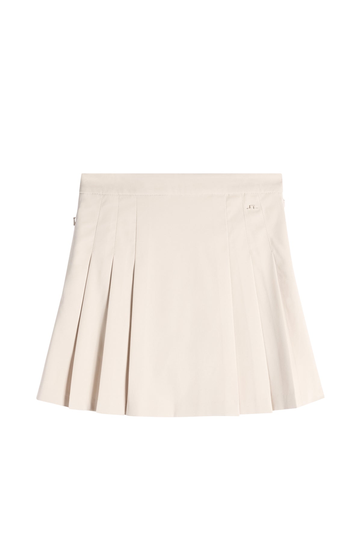 J.Lindeberg Alesia Skort Moonbeam – taille haute et détail de fermeture éclair latérale