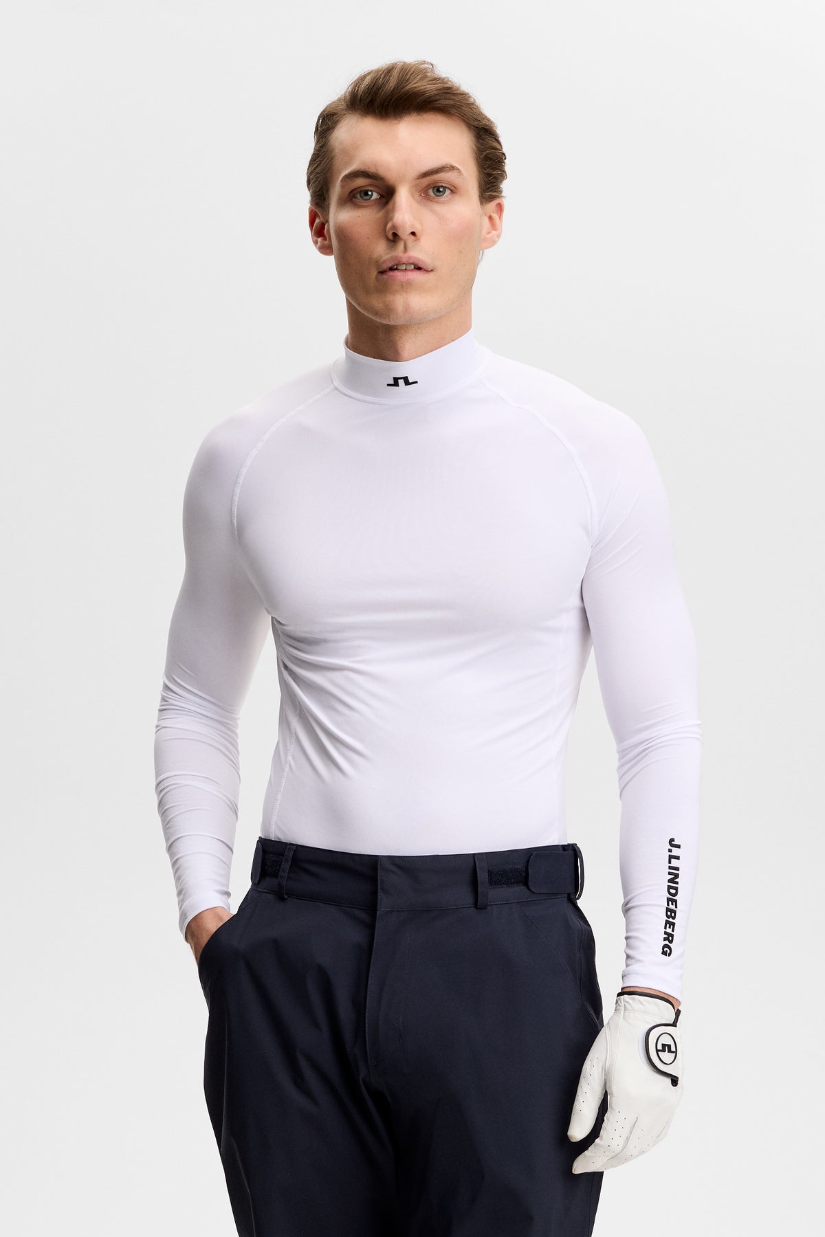 Haut de compression J.Lindeberg Ello blanc – style de vie sur le parcours
