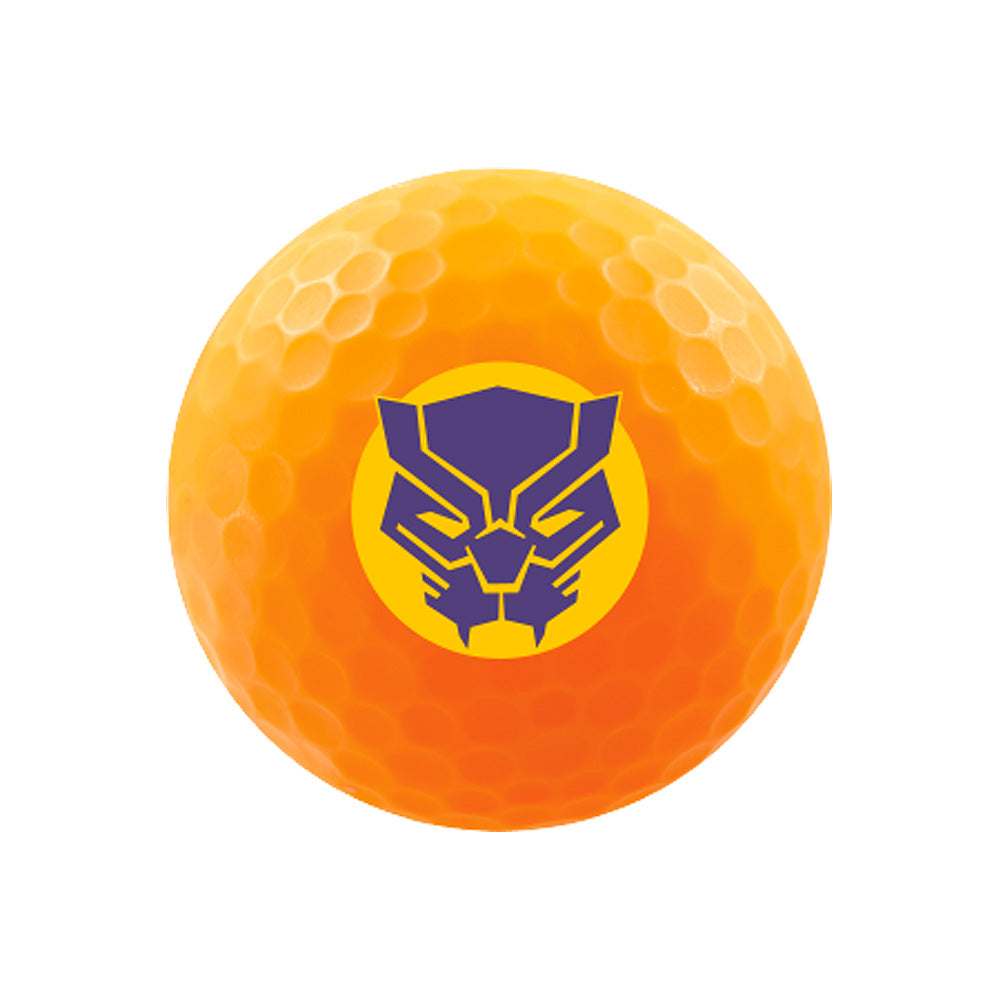 Orange Black Panther Volvik Vimat golf ball